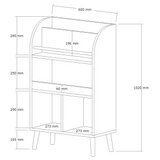 Hanah home polica za knjige minola white | ePonuda.com