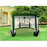 Multi Garden komercijalni vrtni paviljon šator – 2 × 2 × 2 m, s mrežom protiv komaraca, zeleni | shoptok.hr