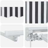  Okvir tende Antracit i bijelo 350 x 200 cm | shoptok.hr