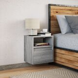  Zidni noćni ormarić s LED svjetlima boja sivog hrasta sonome | shoptok.hr