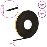  Samoljepljiva pjenasta traka 2 kom. Crna 10mm x 10m CR pjena | shoptok.hr