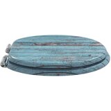  Toaletni pokrov s tiho zaporo 2 pcs Modra 44 x 38 cm MDF plošča, (5000207993) | Shoptok.si