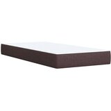 vidaXL Box spring postelja z vzmetnico temno rjava 100x200 cm blago, (21305069) | Shoptok.si