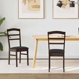  Stolac za blagovanje 2 pcs Svijetlosmeđa i crna | shoptok.hr