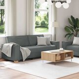  Dvodijelni set sofa s jastucima, tamno siva tkanina | Eponuda.ba