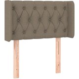 Maison Chic posteljno vzglavje - vzglavna omarica - nočna omarica z ušesi taupe 83x16x78/88 cm blago, (21712184) Cene
