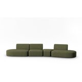 Milo Casa Zelena sofa od šenila s desnim kutom 428 cm Paolo – Cijene