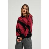 Moodo Women's sweater with geometric pattern - red Cijene