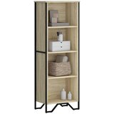 vidaXL Knjižna omara sonoma hrast 50x31x137,5 cm inženirski les Cene