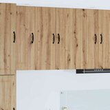 vidaXL Stenska kuhinjska omarica 2 pcs Umetni hrast 30 x 31 x 80 cm | Shoptok.si