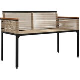 Vanjska klupa Bež i krem bijela 117 x 54 x 74.5 cm poliratan | shoptok.hr
