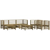 Maison Chic Seti vrtnega pohištva - Vrtna garnitura - Vrtni pohištvo set 7-delna impregnirana borovina, (21808551) | Shoptok.si