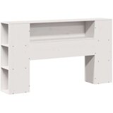 vidaXL Krevet s regalom z knjige bez madraca bijeli 150x200cm borovina | shoptok.hr