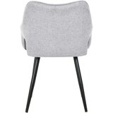 MID.YOU NASLANJAČ, les, kovina, tekstil svetlo siva | Shoptok.si