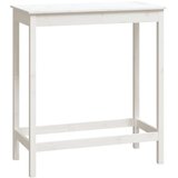  Barski stol bijeli 100 x 50 x 110 cm od masivne borovine | shoptok.hr