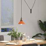 VISILICA podesiva po visini E27 sjajna narančasta Ø 22 cm metal | shoptok.hr