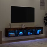  TV ormarići s LED svjetlima 2 kom boja hrasta 80x30x30 cm | shoptok.hr