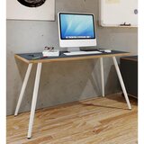 P & B PISALNA MIZA kovina, leseni material antracit, medeni hrast | Shoptok.si