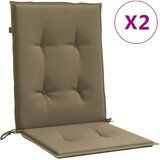  The Living Store Blazina za stol 2 kosa melanž taupe 100x50x4 cm blago - Blazina Za Stol Z Nizkim Naslonjalom, (21487466) | Shoptok.si