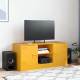 vidaXL TV omarica gorčično rumena 99x39x44 cm jeklo | Shoptok.si