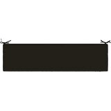  Jastučić za klupu SOEST 100% poliester Crna 150 x 40 x 5 cm | shoptok.hr