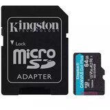 Kingson Micro SDXC 64GB 64GB class 10 U3 170MB/s - 70MB/s + adapter | ePonuda.com