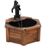  Vodena fontana s crpkom 57 x 57 x 53 cm od masivne jelovine | shoptok.hr