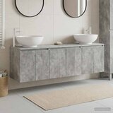  Set ormarića za kupaonicu 3 kom. Betonska siva | shoptok.hr