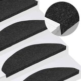  Samoljepljivi otirači za stepenice 10 kom crni 65x22,5x3,5 cm | shoptok.hr
