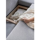 Miuform svijetlo siva kutna garnitura na razvlačenje Scandic Lagom L, desni kut | shoptok.hr