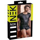 NEK moška majica s kratkimi rokavi z mat učinkom (črna) - XL | Shoptok.si
