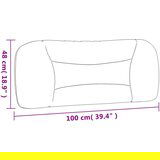 vidaXL Jastuk za uzglavlje bijeli 100 cm od umjetne kože | shoptok.hr