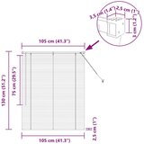  Zavjesa za prozor sa zavjesama Srebrna 105 x 130 cm Aluminij | shoptok.hr
