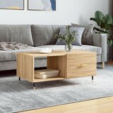 vidaXL Stolić za kavu boja hrasta 90x50x40 cm konstruirano drvo Cijene