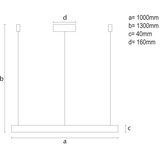  LED prigušiva luster na sajli LED/72W/230V 3000-6500K + daljinski upravljač | Eponuda.com