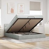  Otomanski krevet s madracem i LED 160x200 cm baršunasti | shoptok.hr