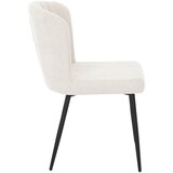 P & B STOL S ŠTIRIMI NOGAMI, les, kovina, tekstil bež | Shoptok.si