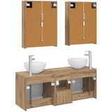  Set ormarića za kupaonicu 5 pcs Hrast artisan 53 x 15,5 x 70 cm | Shoptok.si