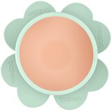 Baboo Silicone Bowl silikonska posoda s priseskom Peachy Keen, 6m+ 1 kos | Shoptok.si