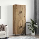 vidaXL Visok predalnik 2 pcs artisan hrast 69.5 x 34 x 180 cm Cene