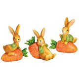 Viter uskršnja figura zeka sa šargarepom 6x3xh8cm ( 10038889 )