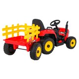 Ramiz 12V električni traktor s prikolico rdeč | Shoptok.si