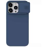 Nillkin CamShield Silky MagSafe silikonski ovitek za iPhone 15 Pro Max - Midnight Blue | Shoptok.si