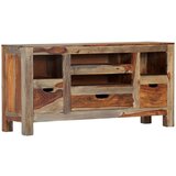vidaXL Komoda siva 100x30x50 cm trden palisander | Shoptok.si