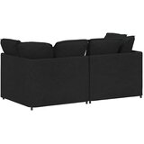  Modularna sofa s jastucima, tkanina, crna | shoptok.hr