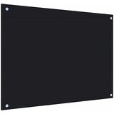 Kuhinjska zaštita od prskanja crna 80 x 60 cm kaljeno staklo | shoptok.hr