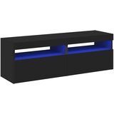 vidaXL TV omarica z LED lučkami 2 kosa črna 60x35x40 cm | Shoptok.si