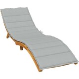 vidaXL Jastuk za ležaljku prošarani svjetlosivi 200x50x4 cm od tkanine Cijene