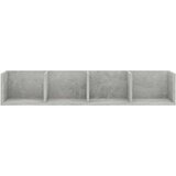  Polica za CD-ove boja betona 100 x 18 x 18 cm drvena | shoptok.hr