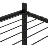 vidaXL Stalak za cvijeće 83 x 25 x 60 cm crni željezni | shoptok.hr